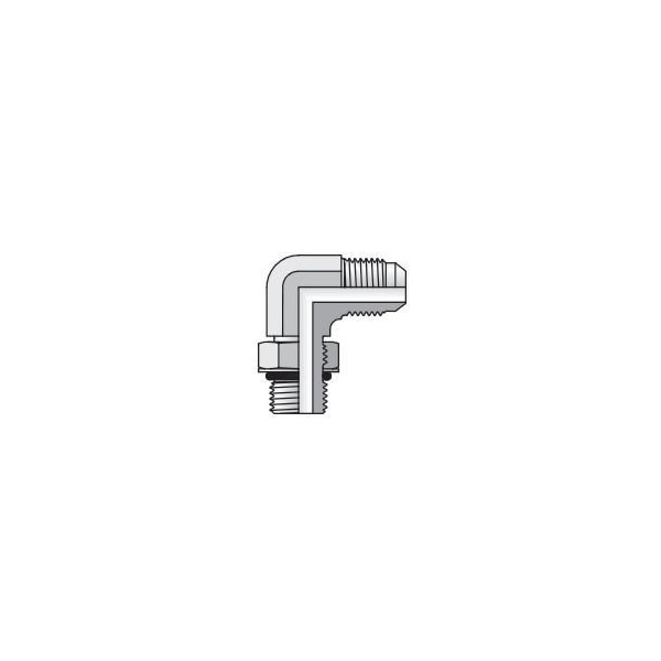 Parker Triple-Lok 37 Deg Straight Expander, Male JIC 37 Deg to Female JIC 37 Deg Swivel, Steel, XHX6 12 XHX6-S - main